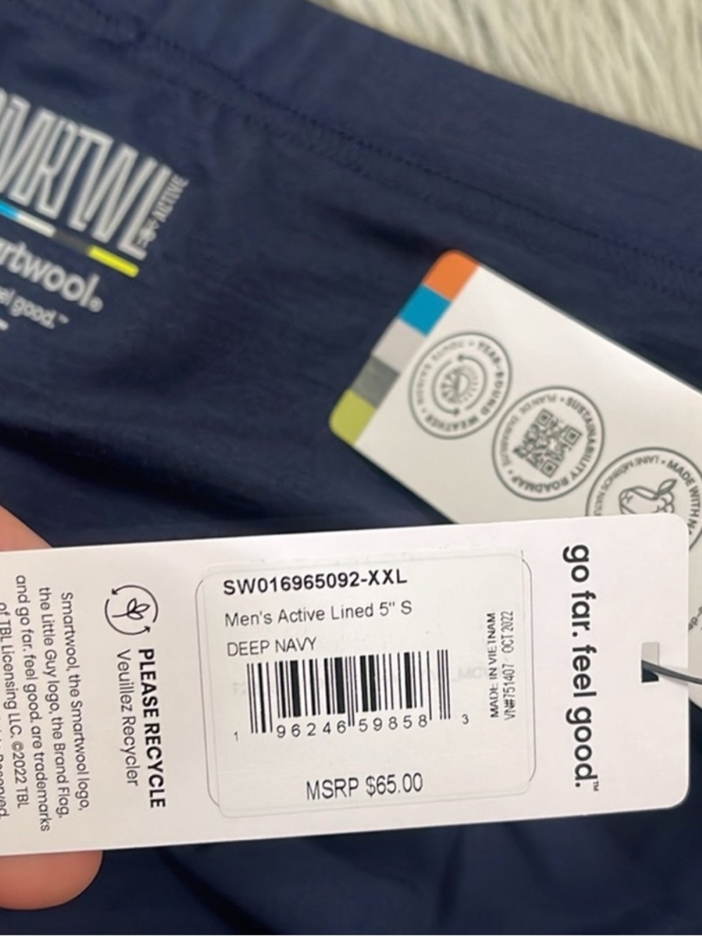 Smartwool Dark Blue Activewear